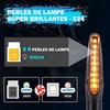 4 Pcs Motorcycle Flashing Approved E24 Universal Flashing Led Sequential 12V 9 Leds Lights Turn Signal Indicator Waterproof Ip67 Indicator Motorcycle