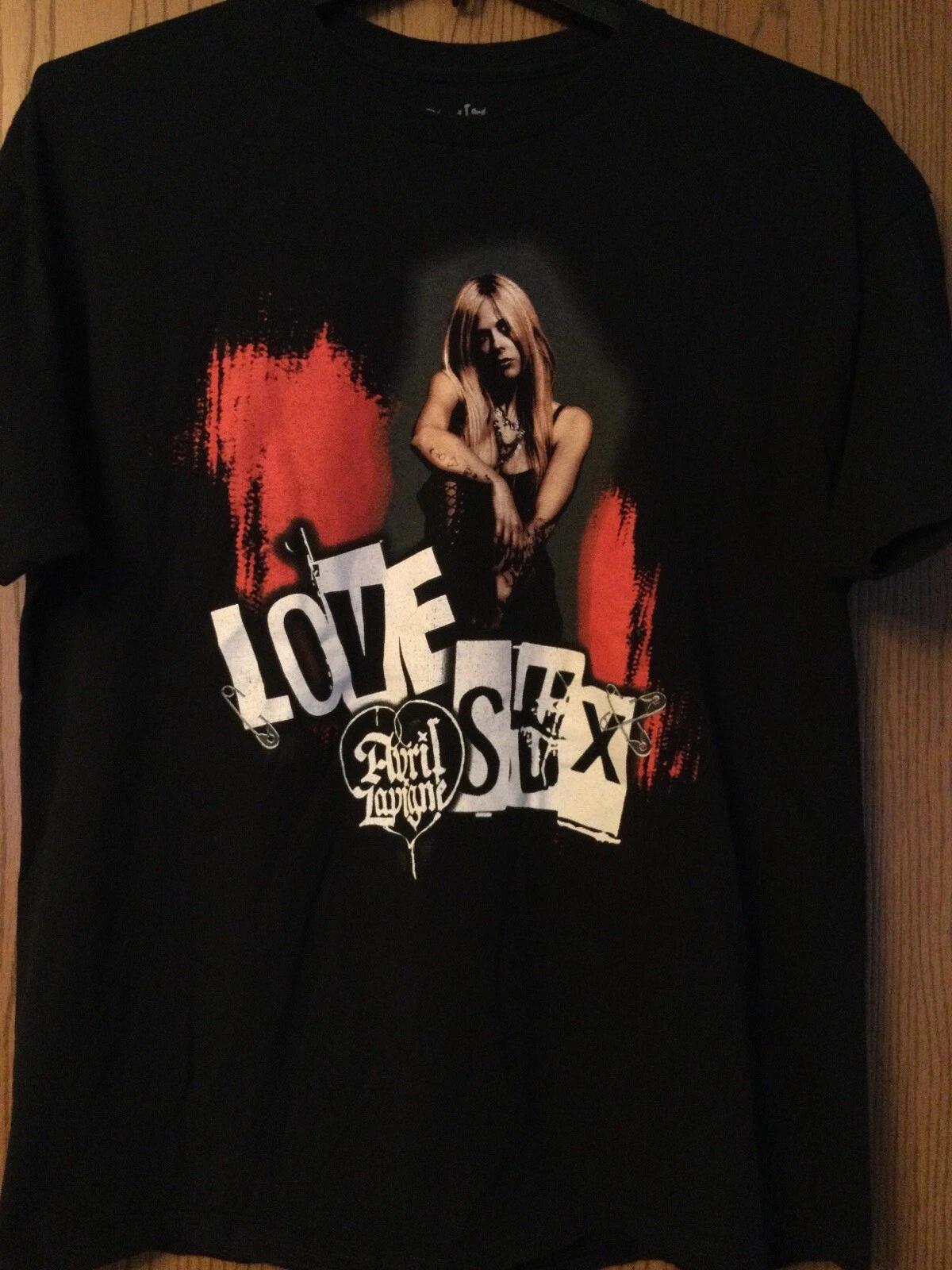 Avril Lavigne - “Love Sux” - 2022 Black Shirt - 2 Sided - XL S