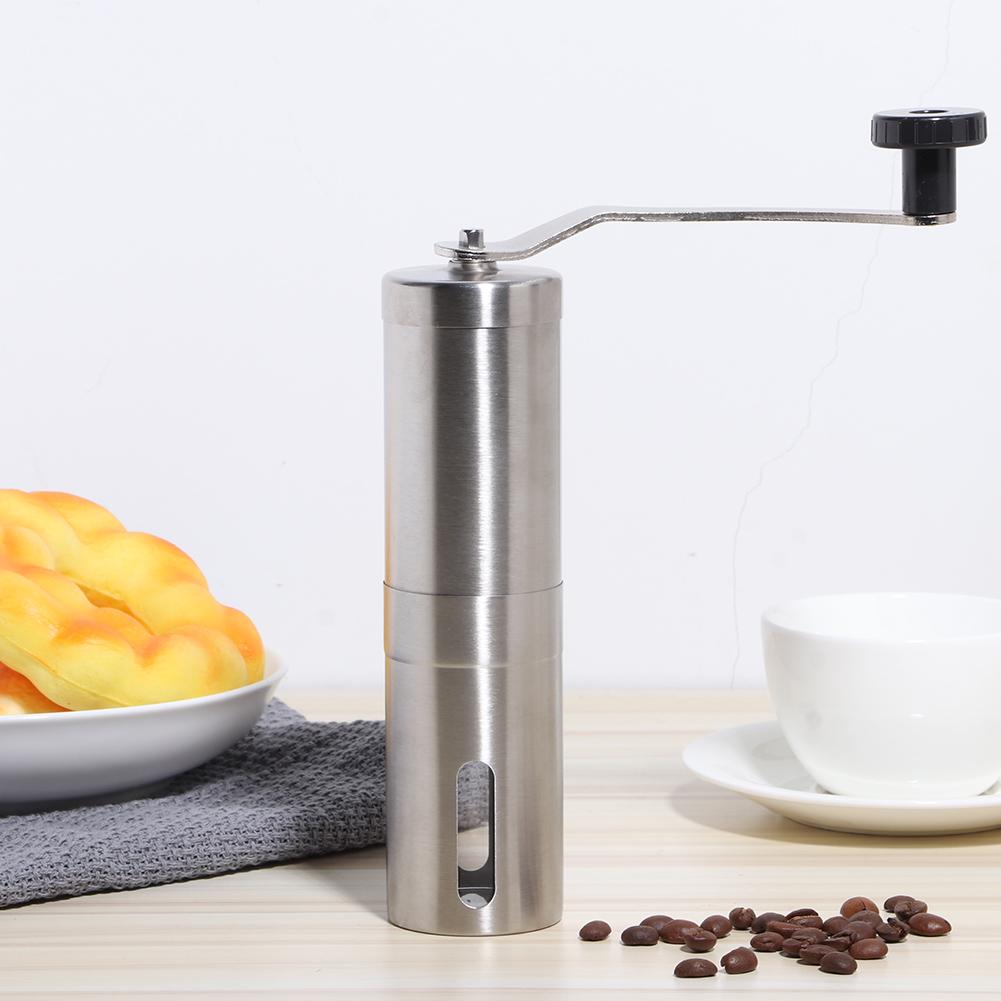 Portable Stainless Steel Manual Coffee Grinder Hand Crank Mill Grinding Machine Kitchen Tool