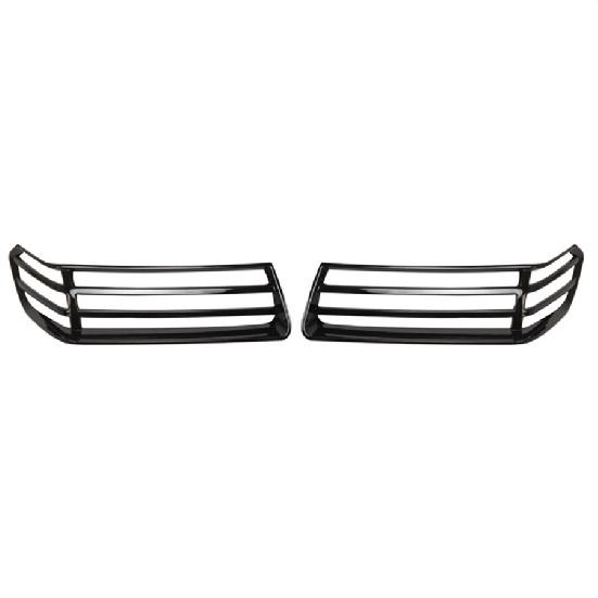 2PCS Balck Front Wheel Eyebrow Lamp Cover Trim For Jeep Wrangler JL JT 2018-