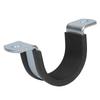 Galvanized Heavy-Duty U-Type Pipe Clamp with Anti-Vibration Strip