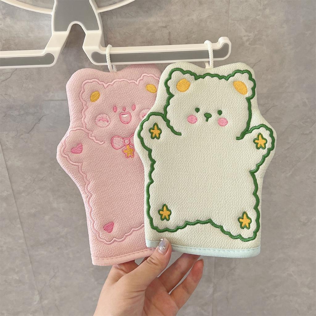 Domácí koupelové utěrky Osušky Cartoon roztomilé sprchové rukavice