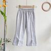Girls' Summer Short-Sleeve Top & Casual Long Pants Set