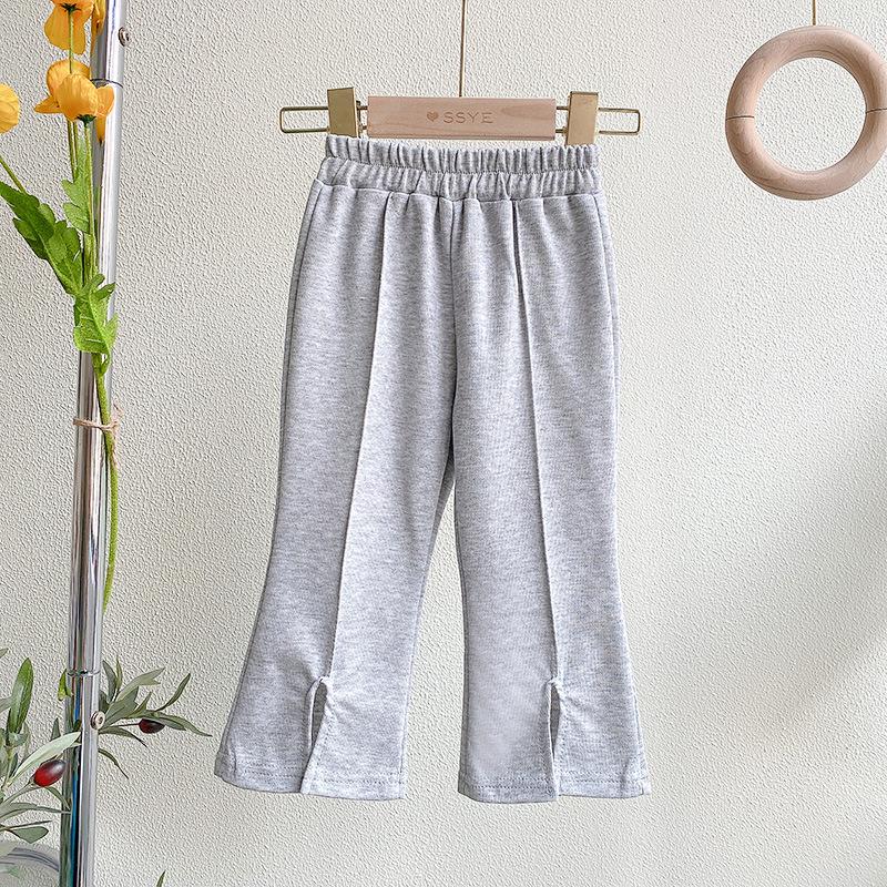 Girls' Summer Short-Sleeve Top & Casual Long Pants Set