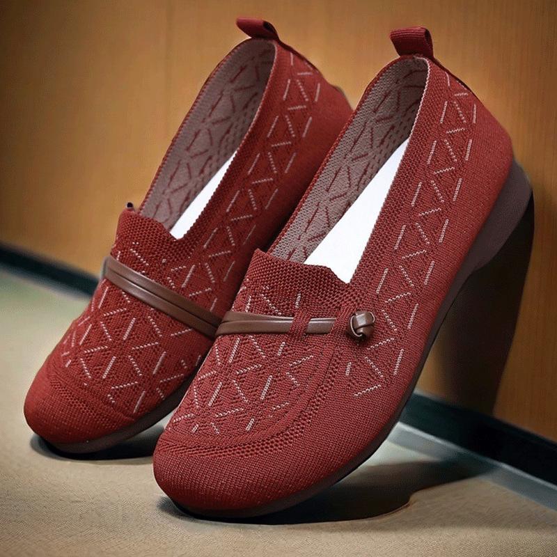 Spring Shoes Women New Lightweight Flat Shoes Middle Aged Elderly Mothers Breathable Soft Sole Women Casual Shoes