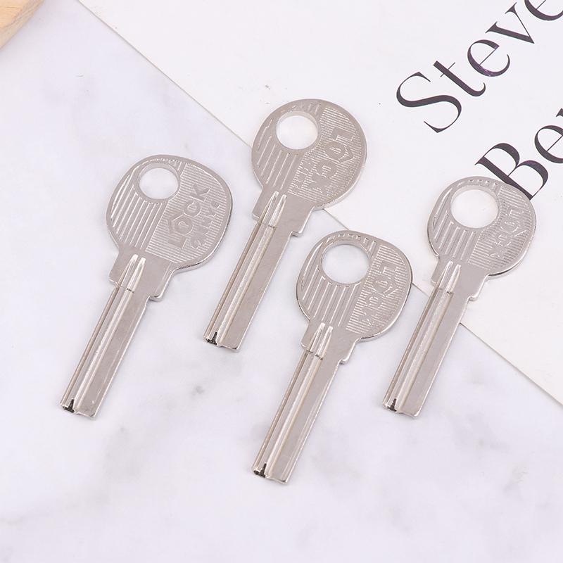 10Pcs Silver Color Metal Key Embryo Square Key Blank Fingerprint Lock Password Lock Electric Door Lock Blank