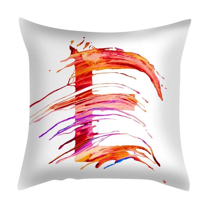 Colorful Creative Letter Decorative Pillowcase Living Room Office Home Pillowcase Car Ornaments