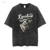 Men's T Shirt Costume Hisch Alpen Edelweiss Lettering Lausbua Bavaria Vintage Washed Stylish Soft Stretched Designer Clothes