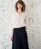 Mite Sailor Pintuck Blouse_Ivory