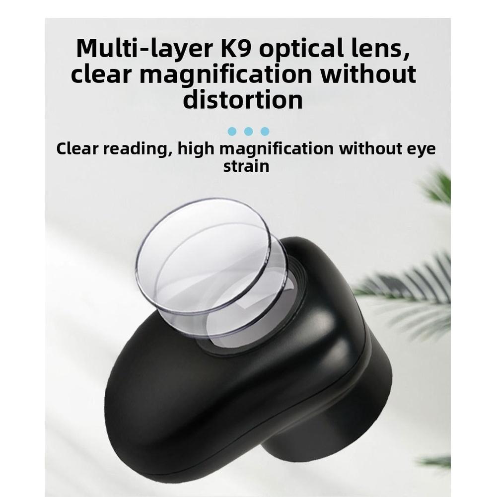 Jewelers Loupe 40X Magnification with White UV LED Illumination Built-in 0.5mm Scale Portable for Coin Stamp Use