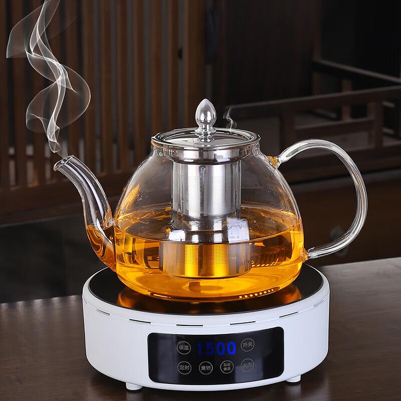 HPMILY 1.2L Borosilicate Glass Teapot