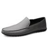 New large size 100% cowhide men leather shoes fashion thick soled business casual leather shoes for men sports light men loafers