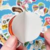 50 Small Ear Maple Leaf Stickers Car Stickers Suitcase Laptop Electric Car Decoration Waterproof Stickers