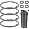 8pcs Lid Gasket Replacement for Blender Bottle Strada Flip Shaker Cup Water Bottle Parts Accessories, 2 Sizes Silicone Seal Ring for Blenderbottle