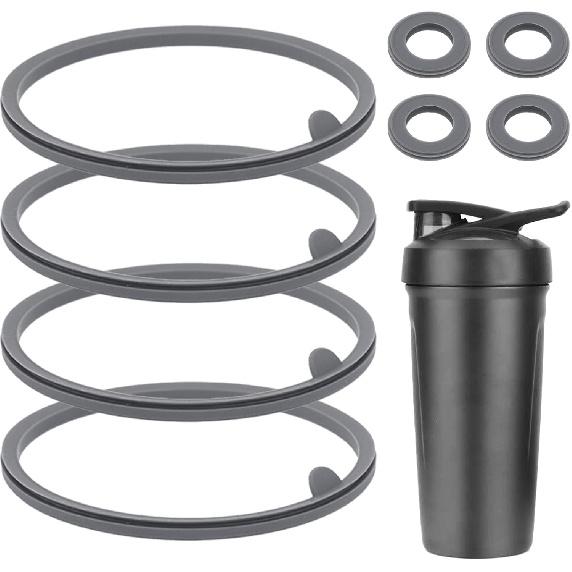 8 шт. Запасные прокладки для крышек для бутылок-блендеров Strada, шейкеров Flip, бутылок для воды, запчасти, аксессуары, 2 размера Силиконовые уплотнительные кольца для Blenderbottle