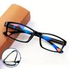 10PCS Flexible Anti Blue Light Reading Glasses +100 To +400 Square Frame Eyewear for Men Women Fashion