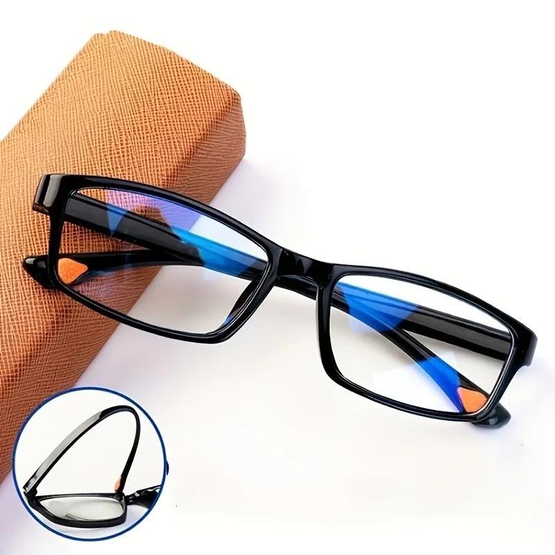 10PCS Flexible Anti Blue Light Reading Glasses +100 To +400 Square Frame Eyewear for Men Women Fashion