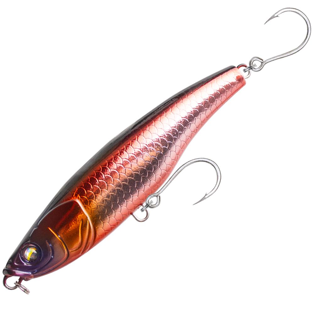 

ALASICKA ABS Plastic Large Sinking Pencil for Sea Trolling Artificial Sinking Type Slow-sinking Hard Bait Bright Tin Single Hook