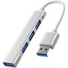 USB Hub USB3.0 Bus Powered 4 Ports Ultra Slim Lightweight Compact USB Hub Compatible with Windows/Mac Etc. Bus Powered Lightweight Compact Compatible