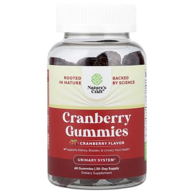 Cranberry Gummies, Cranberry, 60 Gummies (250Mg Per Gummie)
