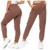 Women's Warm Joggers with Plain Pattern MORAJ L MOCCA