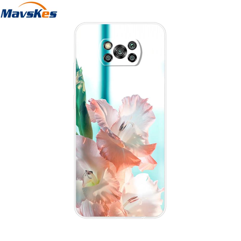 Pour Xiaomi POCO X3 Coque Pour Poco X3 Pro NFC Silicone Souple Arrière Pour Poco X3 POCOX3 X 3 NFC 6.67'' Fundas Coques Coque Pare-chocs