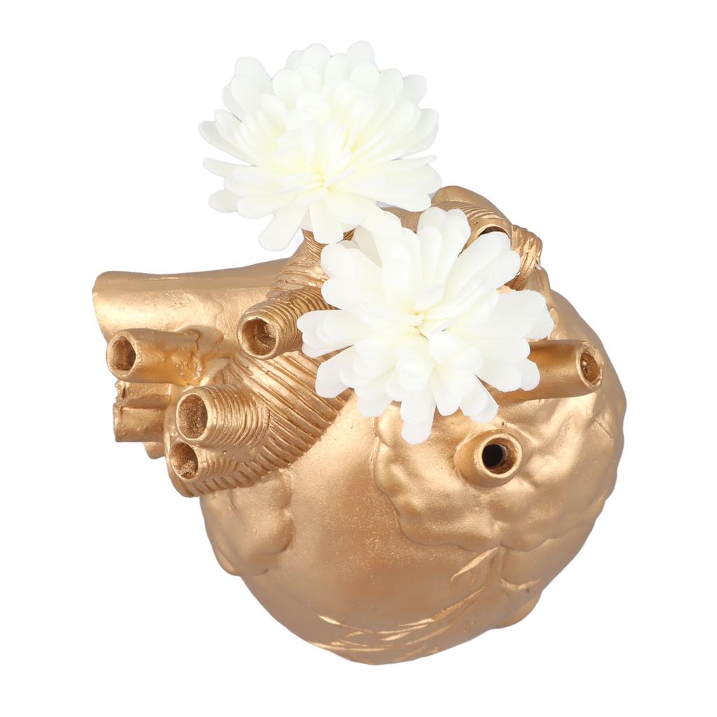 Kreatywne Anatomiczne Wazony w Kształcie Serca Rzeźba z Żywicy Wazony na Kwiaty w Kształcie Serca na Biurko Dom