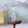 3Pcs 1: 12 Dollhouse Miniature Glass Bottle Kitchen Living Room Accessories
