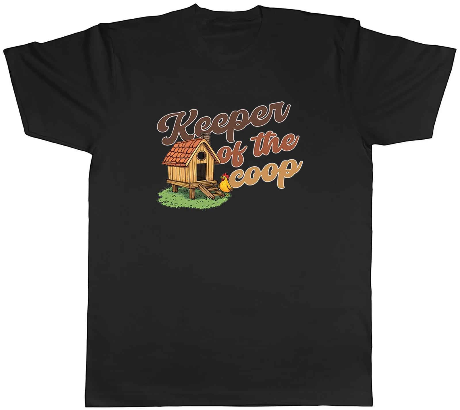 Keeper of the Coop Funny Chicken Lover Mens T-Shirt Tee Gift Top XXXL