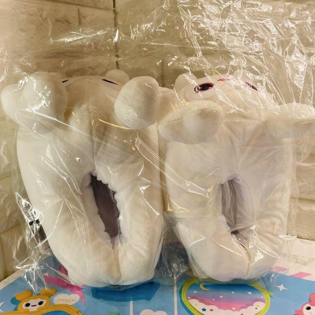 [USED] Dahyun TWICE LOVELYS Plush Slippers + Original Bag