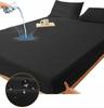 Waterproof fitted sheet, cotton, 140x200 cm, waterproof, white