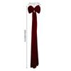 Bow Decor Christmas Red Decorative Velvet Hangable Bow Backdrop Birthday Decorations For Birthday Holiday Festival Event