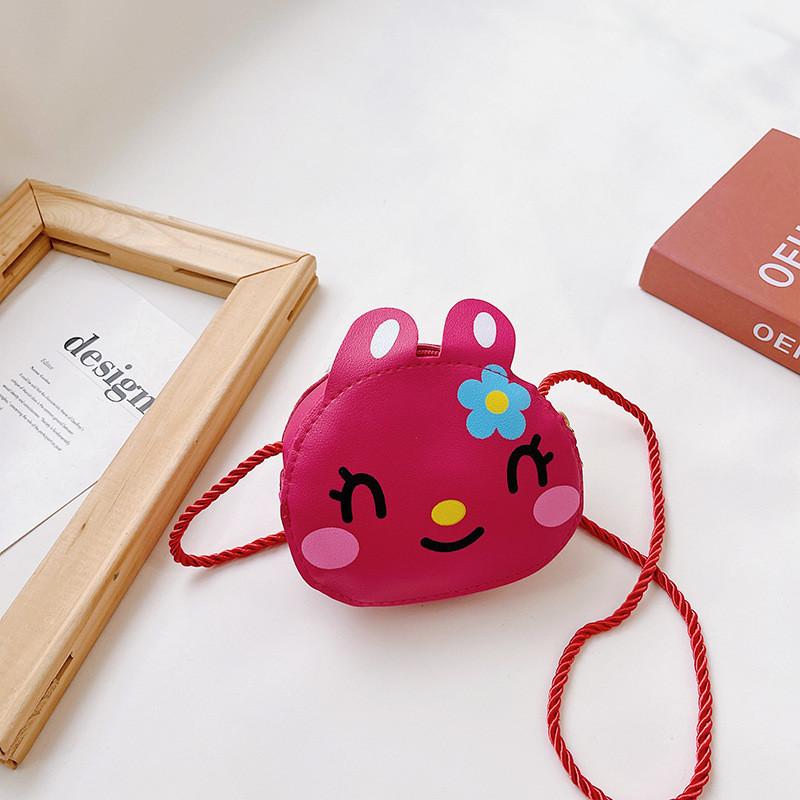 Adorable Japanese Cartoon Bunny Kids Shoulder Bag Cute Flower Design For Boys And Girls