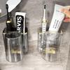 MUYA No-Drill Wall-Mounted Toothbrush Holder