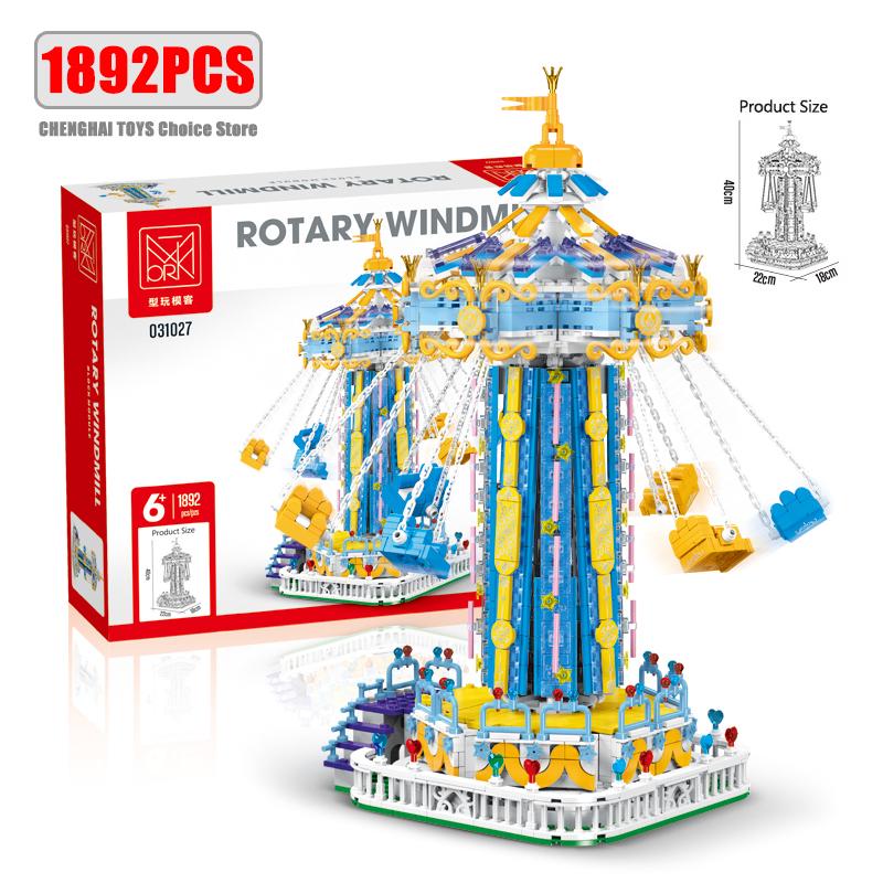 Linyi Toy High-Quality 1892Pcs High-Quality Creative High-Quality Lighting High-Quality Amusement High-Quality Park High-Quality Building High-Quality Blocks
