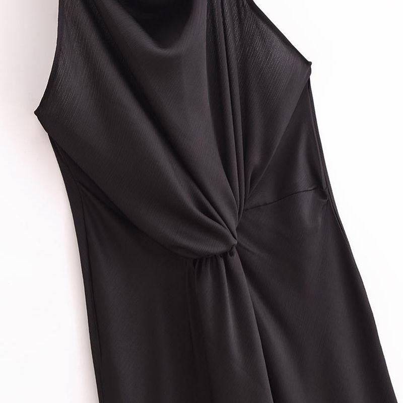 Kaslead New Arrival Women's Clothing Fashion Style Fashion Elegant Elegance Hanging Collar Length Dress 9362321