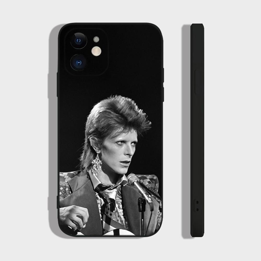 D-David Singer B-BowieS Phone Case For iPhone 14,13,12 Mini 11 Pro XR,X,XS,MAX 6S,7,8 Plus Silicone Cover Soft black
