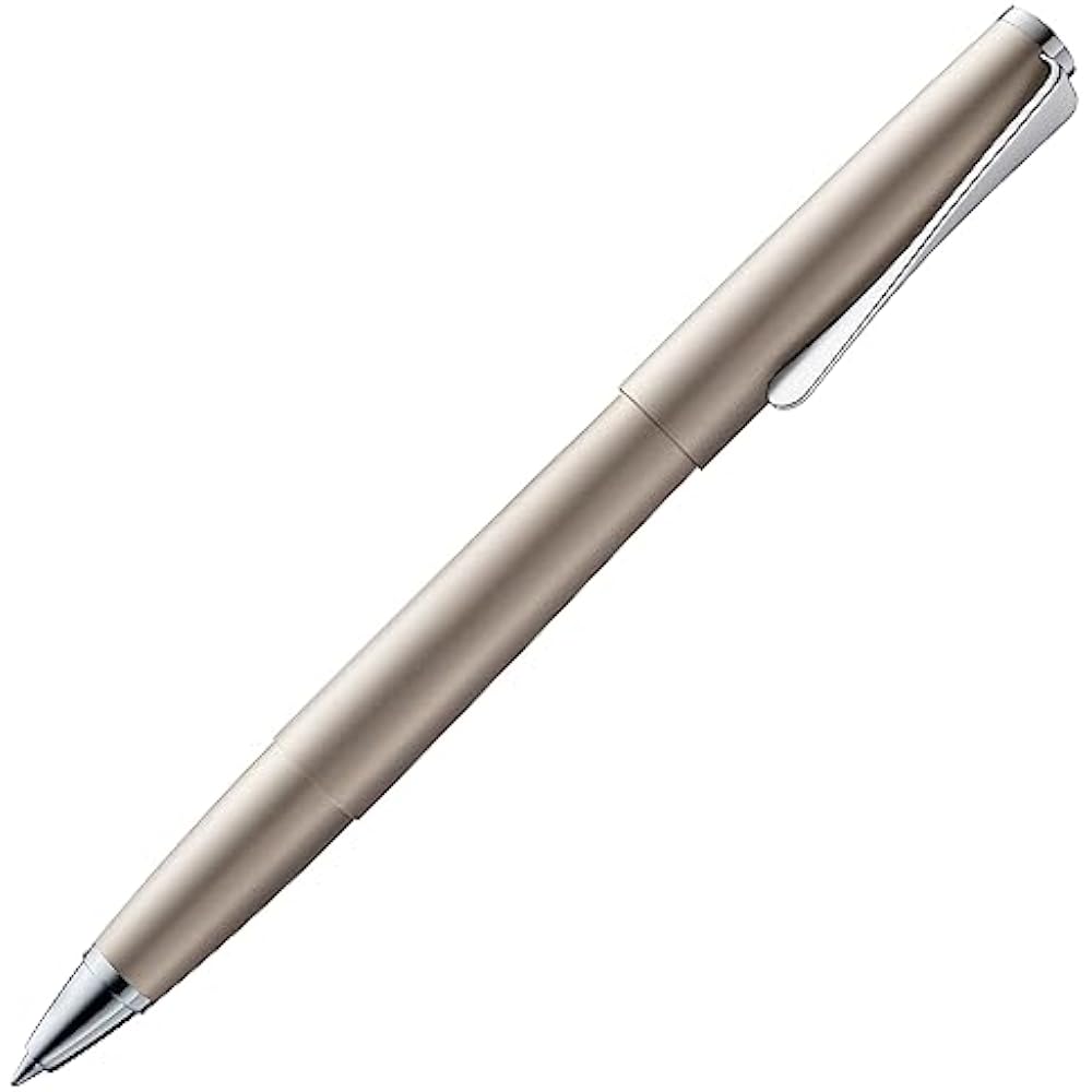 LAMY (Lamy) Studio Palladium Ballpoint Pen - Elegant Stainless Steel Body Ballpoint Pen - Propell...