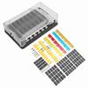 12 Way Blade Fuse Block Waterproof Fuse Box Holder with Negative Bus LED Indicator for Car Marine Bo
