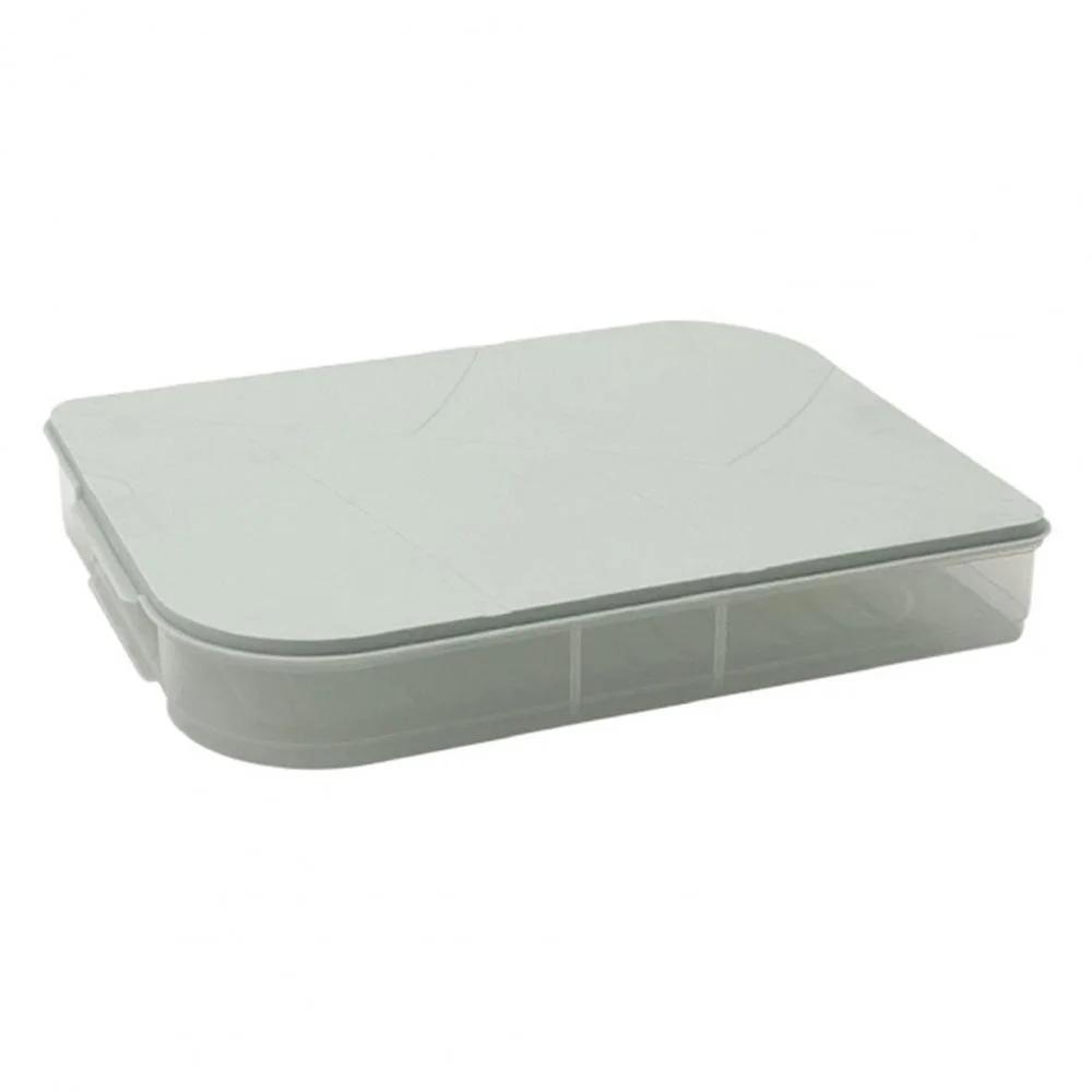 Stackable Plastic Case Food Preservation Tray with Lid Multi - Layer Refrigerator Dumplings Box Kitchen Storage Organizer