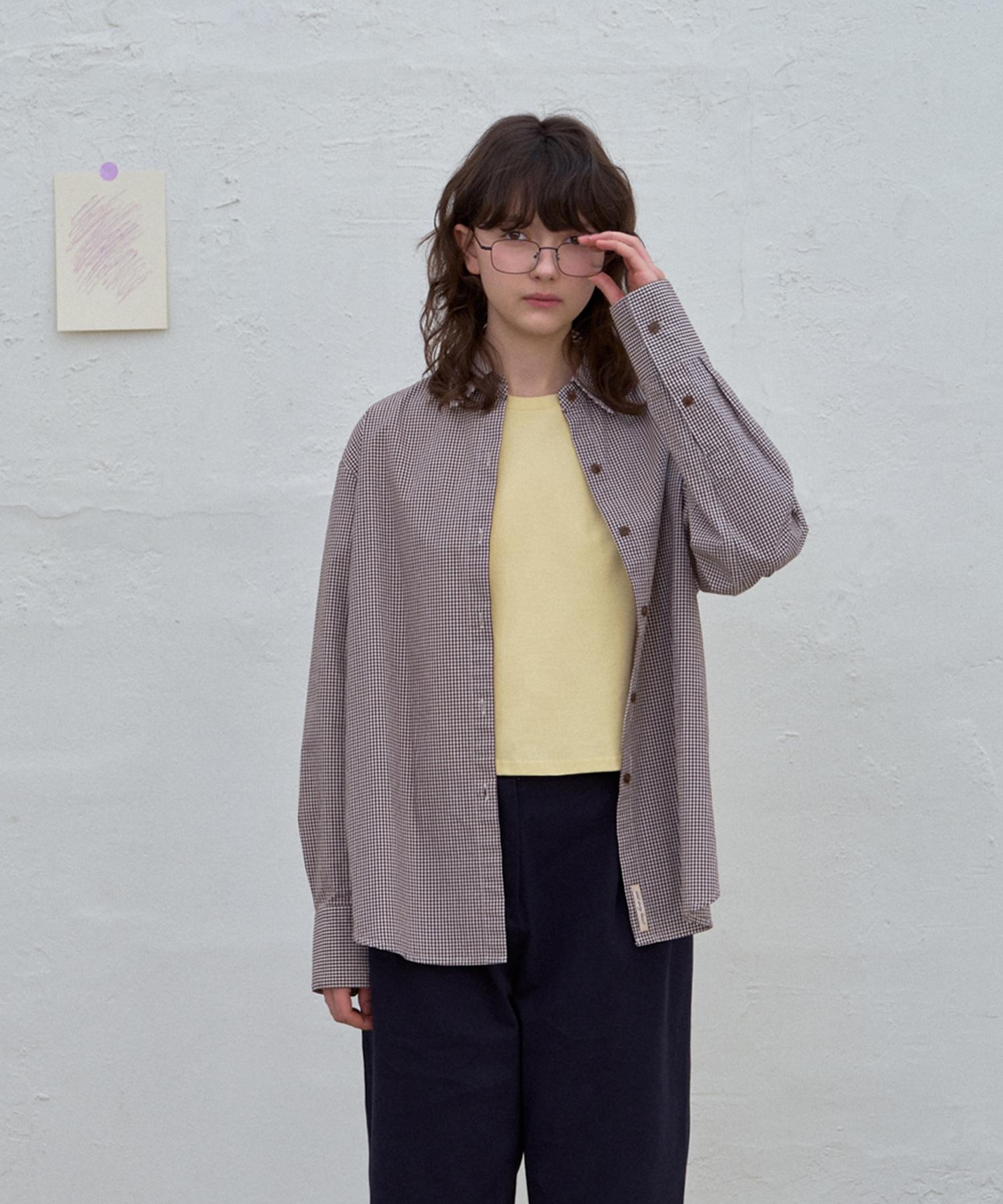 Hane Classic Plaid Shirt_Brown Check M