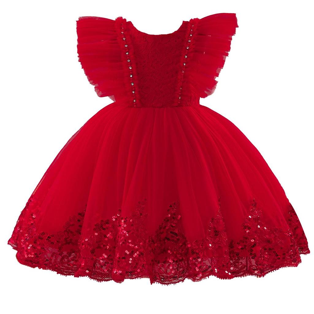 Robe de Princesse Formelle pour Enfants - Jupe Bouffante Fleurie Style Européen & Américain pour Défilés de Mode & Spectacles de Piano