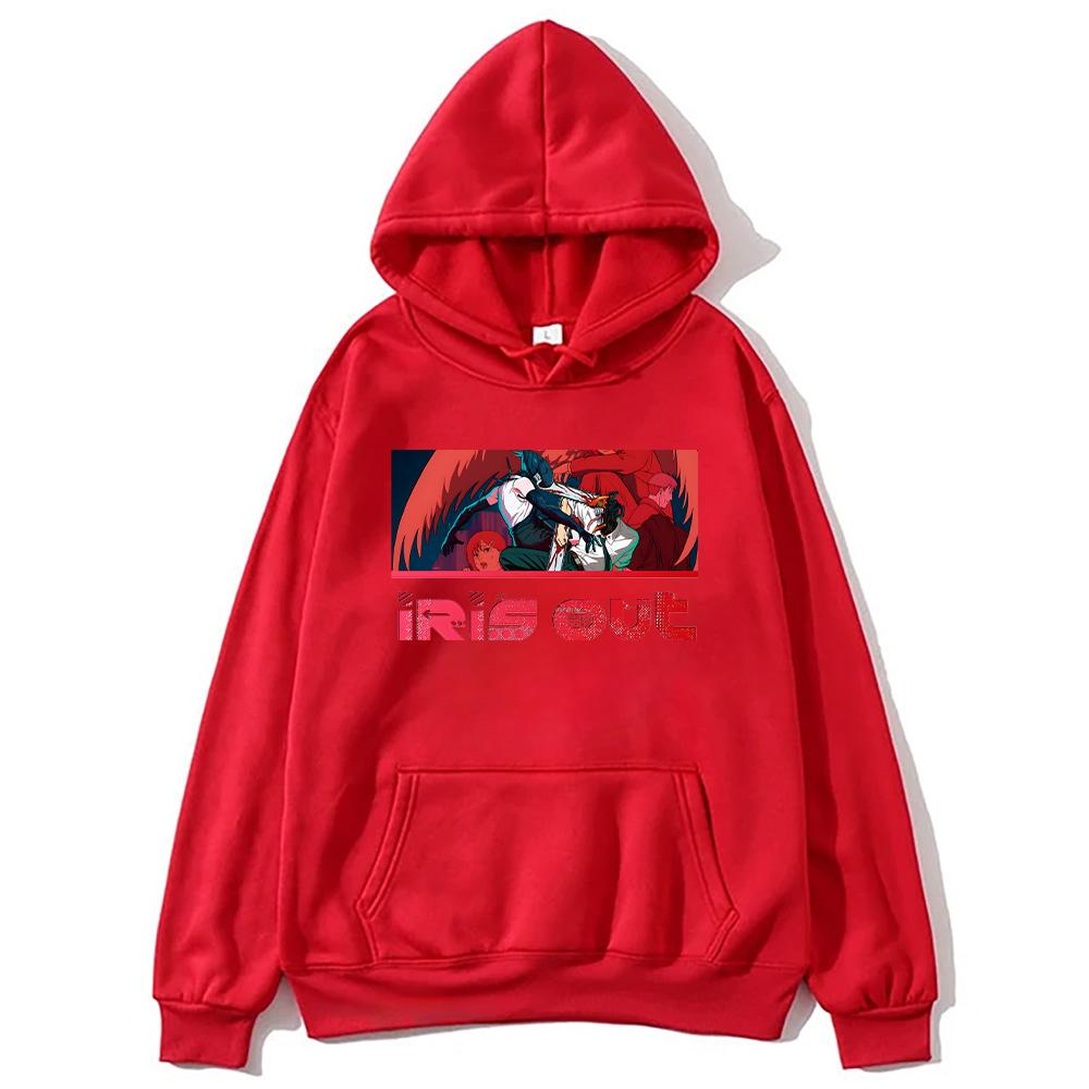 IRIS OUT Japanische Anime Hoodies Yonezu Kenshi IRIS OUT Neue Grafik Sweatshirts Damen Herren Harajuku Pullover Y2K Langarm Kapuzenpulli