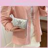Schicke gesteppte Mini-Schultertasche mit Diamant-Sternmuster für stilvolle Sommer-Outfits