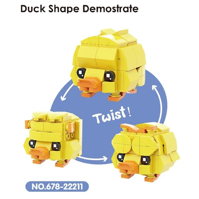 Creative Animal Building Blocks Cute Panda Koala Tiger Rabbit Chicken Model Bricks Children's DIY Toy Birthday Gift