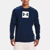 Under Armour Sportstyle Color Block Logo Training Long Sleeve T-Shirt Men tops Academy-Blue 1366464-408