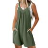 Comfortabele casual jumpsuit voor dames met korte mouwen, trui en korte broek.