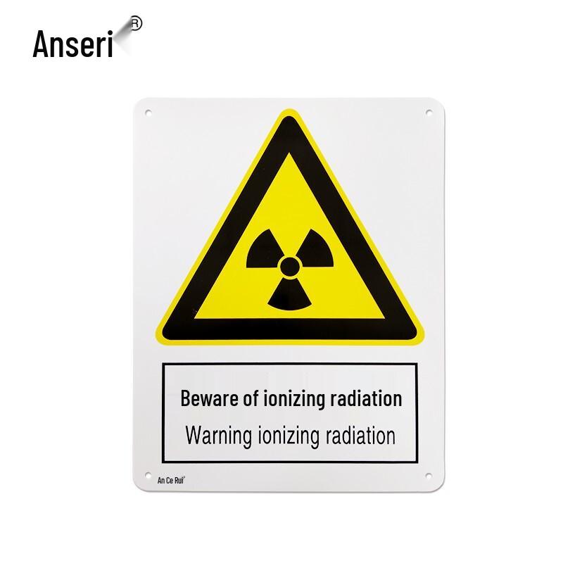 Ansell National Standard Safety Sign: Caution Ionizing Radiation
