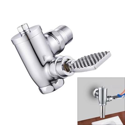 Wassersparende Fußpedal-Spülventile Ersatz Messing Toilettenspülventile Badezimmer Hocksitz-Spülventile Langlebig