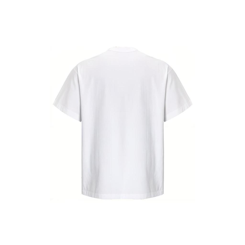 Under Armour Alphabet Logo Print Breathable Training Round Neck Short Sleeve Drop Shoulder T-Shirt Unisex Tops White 1387994-100